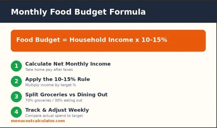 Food Budget Calculator : Know Your Number in 5 Minutes